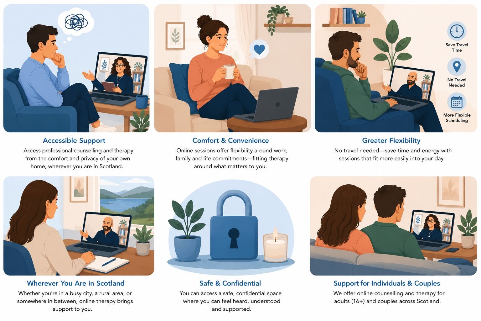 benefits of online counselling scotland