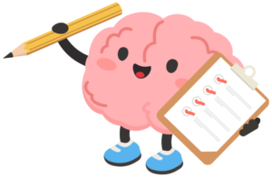 Illustration representing Cognitive Behavioural Therapy (CBT) and self-reflection